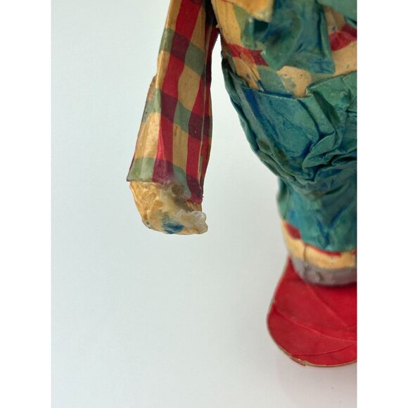 Rare Paper Mache Raggedy Andy Skiing Ornament Vintage Handmade Christmas READ - Picture 13 of 16